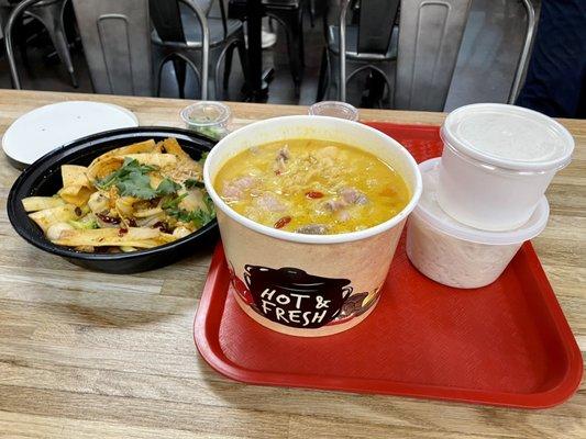 Chicken soup with fish maw, Dry Fried Chili Pot