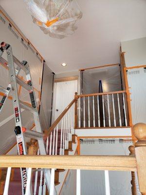 Stair case railing (prep)