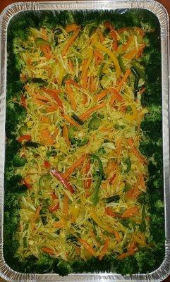 Steamed Cabbage and Broccoli