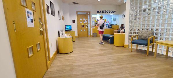 Radiology and lab are just steps from registration.