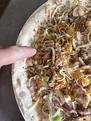 Lg Fiesta pizza poor