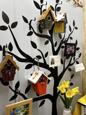 Handmade bird houses