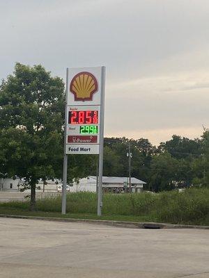 SHELL sign