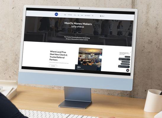 website design for MonOc Money Makers, LetTip of Brick