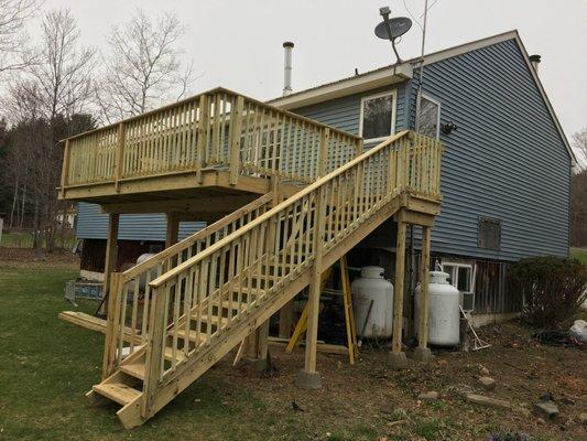 Deck built in Nassau NY