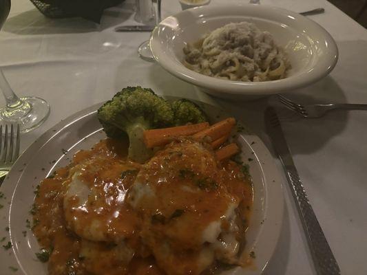 Veal Pasta with sausage