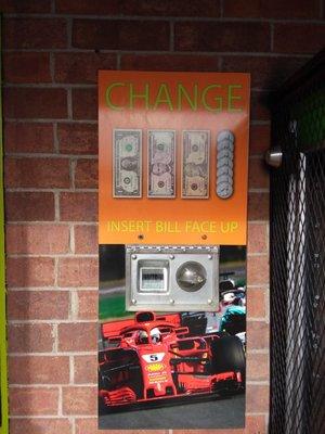 Even our change machine is custom. We always pay attention to the details!