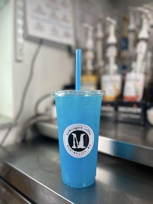 Blue Lotus Energy Drink with Blue Raspberry