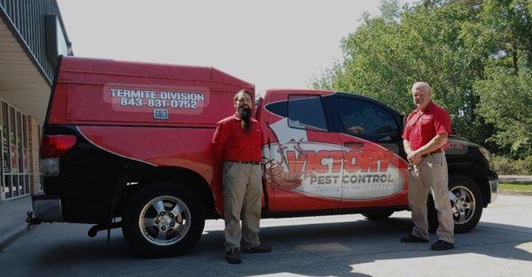 They also have white vans and trucks that are branded and easy to identify.