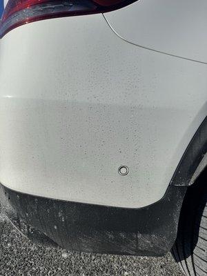 Sensor camera that is slightly pushed in that apparently needs full bumper replacement