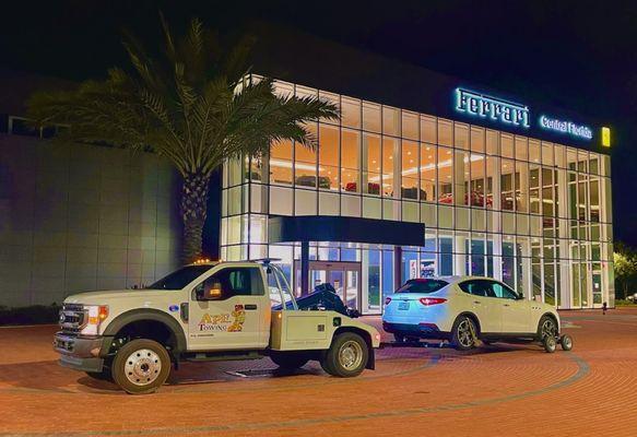 Maserati tow to Maserati & Ferrari Of Central FL