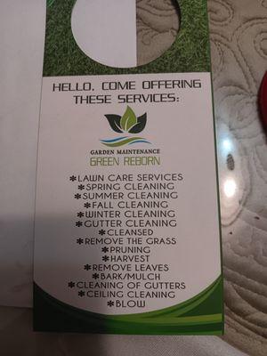 Garden Maintenance Green Reborn