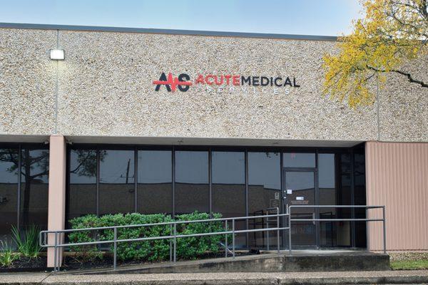 Acute Medical Services building exterior.