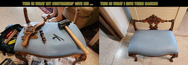 Repair Antique Sette