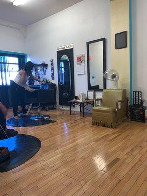 getting ready for me!