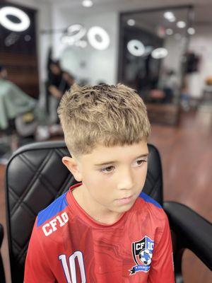 We cut kids hair as well