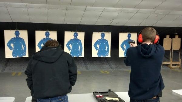 Qualifying on the range for the Kentucky Concealed Carry Permit