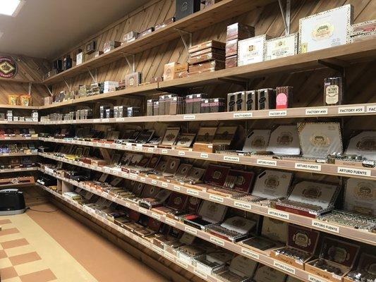 Our Humidor with Premium Cigars