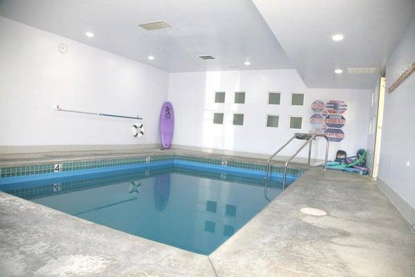 Pool keep at therapeutic temperature.