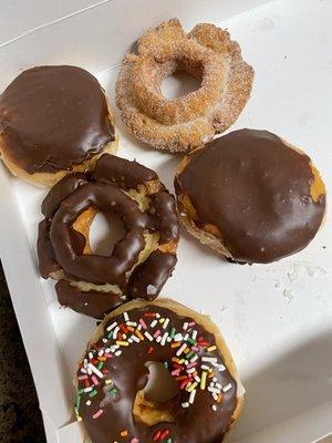 The chocolate tasted old and fake. Who made these and felt proud of their work? Where the heck are the sprinkles???