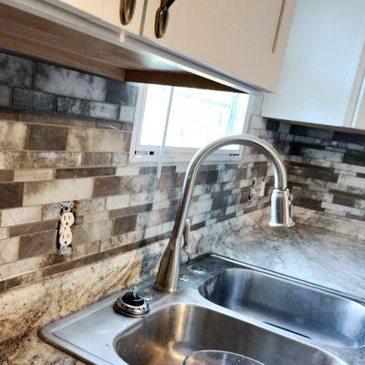 Tile Backsplash Install
