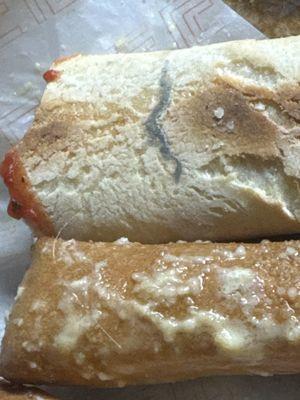 A hair and what looks like mold