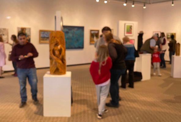 Lots of artwork at the RCAC gallery - 6 new exhibits each year