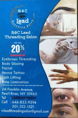 R&C Lead Threading Salon