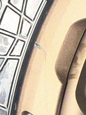 Scratches from mounting