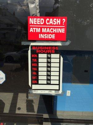 Hours of operation ????