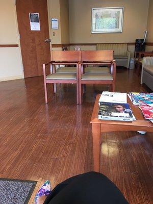 Located in a plaza, next to a dollar tree.