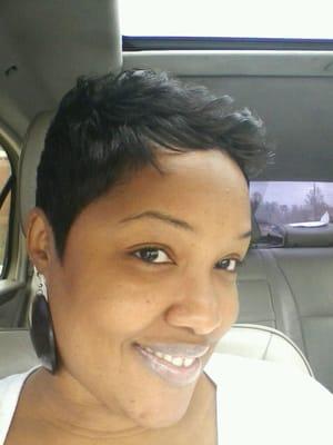 Fresh pixie cut and I love it!