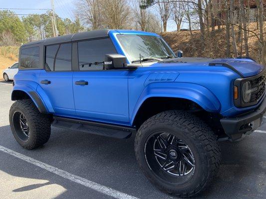 Smooth. Sleek. Satin Blue. This wrap turns heads with a rich finish that's as bold as it is refined. Ready for your own transformation? Let'