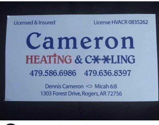 Cameron Heating & Cooling