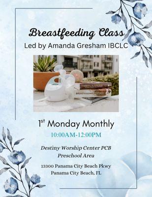 Monthly community class and support group