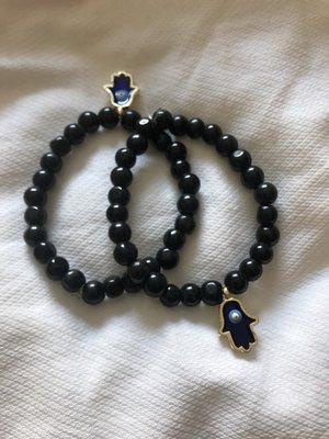 Hasma Bracelets made on the spot for my Daughters, 4.3.2021.