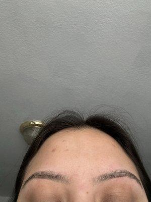 Terrible work, my eyebrows are so uneven
