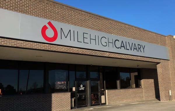 Front of our building from the Parking Lot.