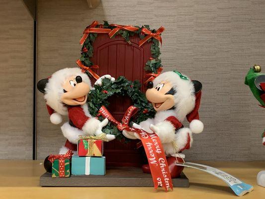 Merry Christmas from Mickey and Minnie mouse