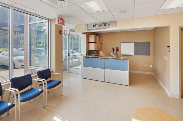 Reception area at Queens Hospital Center, Heal 11