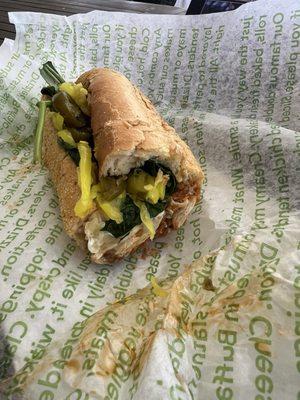 Buffalo Chicken Tender sub!