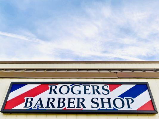 Roger's Barber Shop signage...