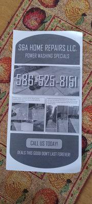 S and A Home Repairs