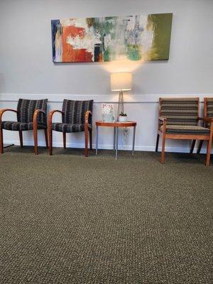 Nice clean waiting room.