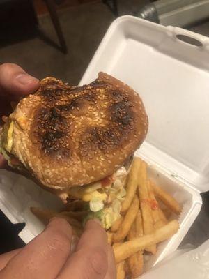 Cremated cheeseburger