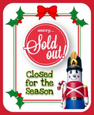 Covington, Thank you for your patronage this season! We are officially sold out as of 12/12/2022. We wish you each a very Merry Christmas!