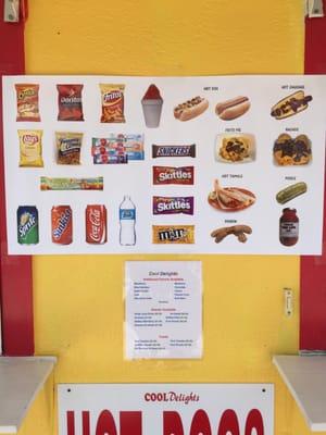 Just a little taste of the menu.!