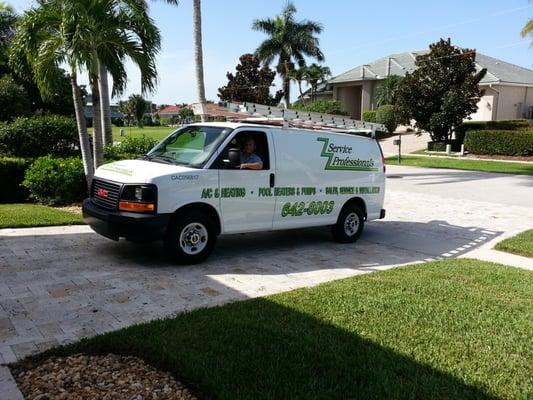 Arriving at your driveway- ready to provide exceptional Service!