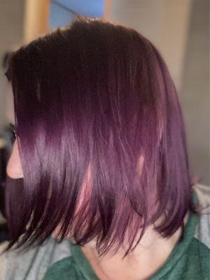 Cut and Permanent color by Mandi