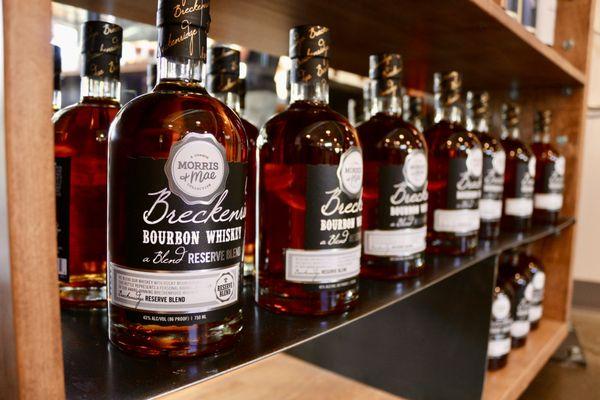 Morris & Mae's very own Breckenridge Bourbon Whiskey for sale.